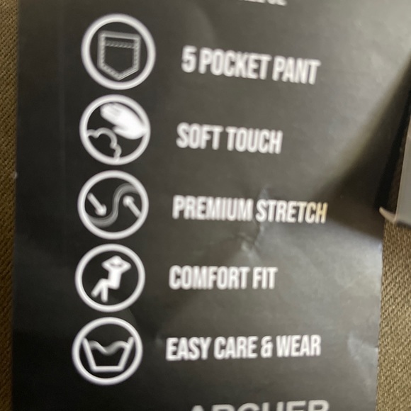 Buffalo david bitton 5 pocket premium stretch Slim comfort fit pant 42x34 - Picture 2 of 2